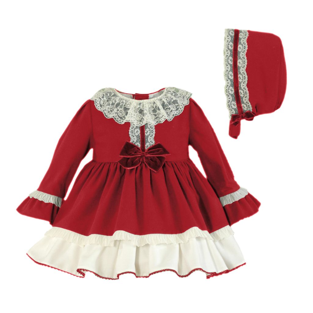 Vestido Manga Larga Para Bebé Niña Baby Circus Tutu Rib