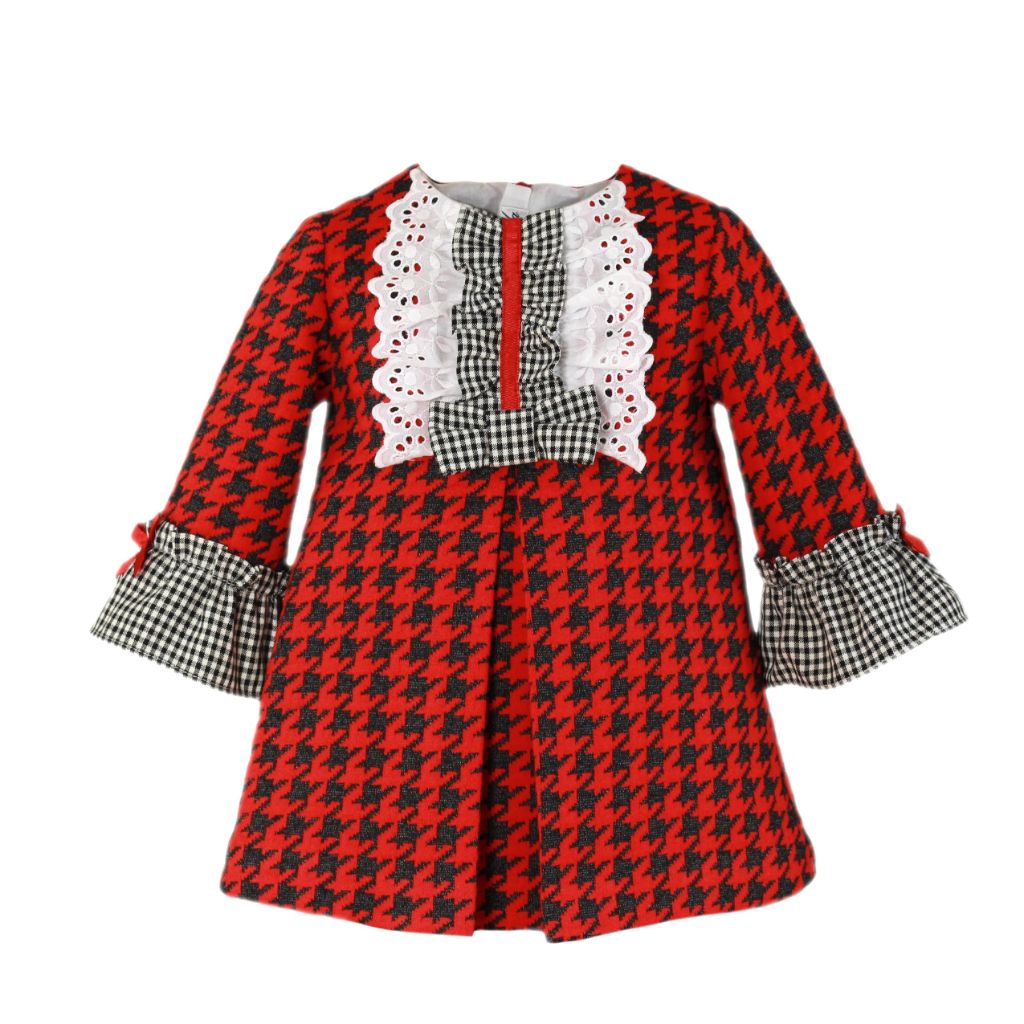 CONJUNTO BEBE NINO PATA DE GALLO ROJO - Menta Moda Infantil