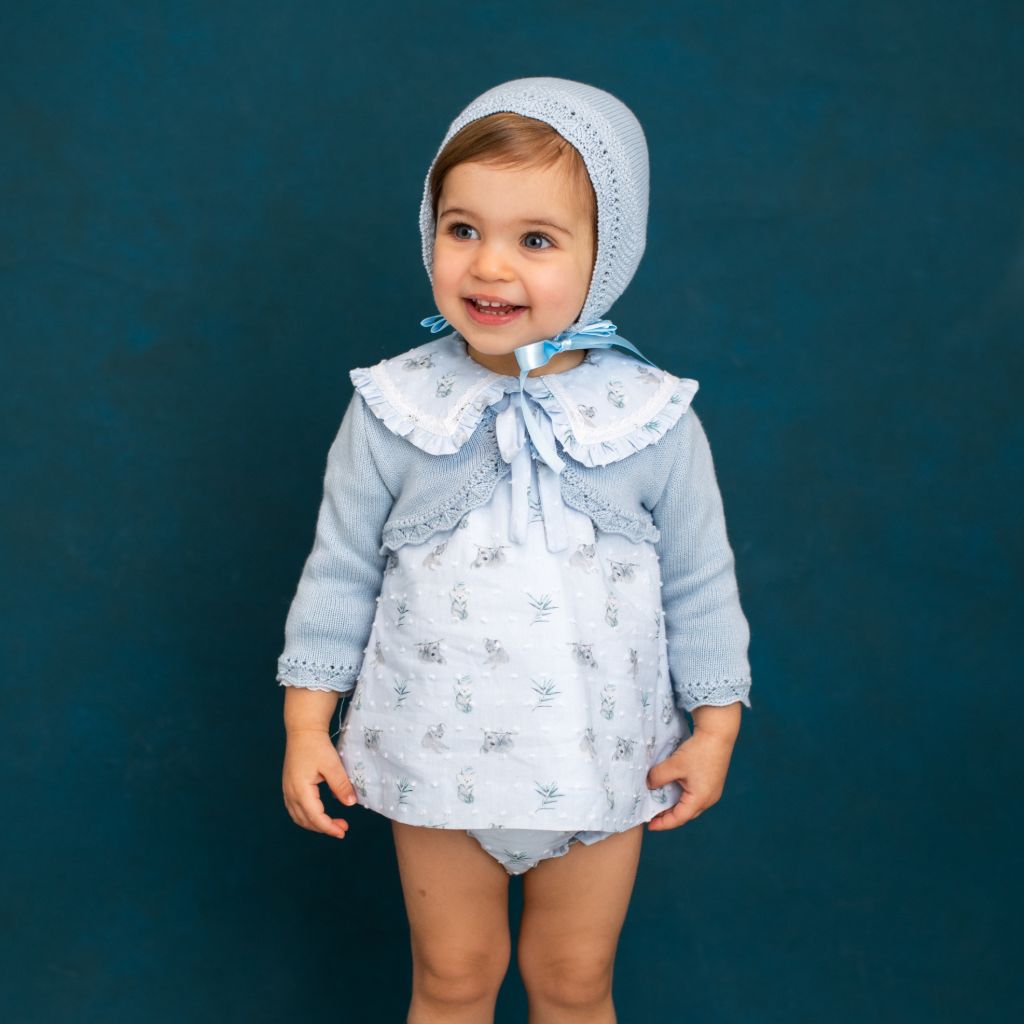 VESTIDO BEBÉ NIÑA ESTAMPADO KOALAS - Menta Moda Infantil